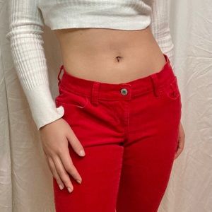 Red Corduroy Pants